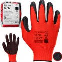 Rękawice Robocze MERCATOR Tech Red+Black Latex - 12 Par (7 - S)