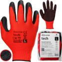 Rękawice Robocze MERCATOR Tech Red+Black Latex - 12 Par (9 - L)