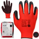 Rękawice Robocze MERCATOR Tech Red+Black Latex - 12 Par (9 - L)
