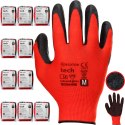 Rękawice Robocze MERCATOR Tech Red+Black Latex - 120 Par (8 - M)