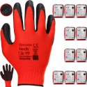 Rękawice Robocze MERCATOR Tech Red+Black Latex - 120 Par (9 - L)