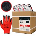 Rękawice Robocze MERCATOR Tech Red+Black Latex - 240 Par (9 - L)