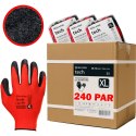 Rękawice Robocze MERCATOR Tech Red+Black Latex - 240 Par (9 - L)