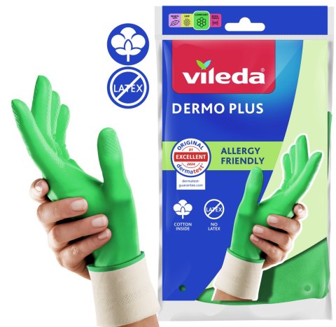 Rękawice Vileda Dermo Plus (9 - L)