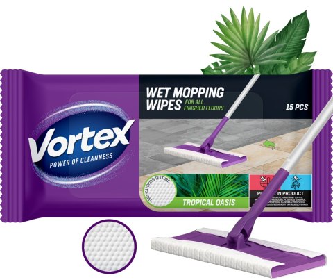 VORTEX Ściereczki do mycia podłóg 15 szt Tropical Oasis