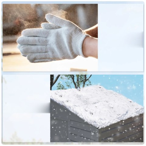 Domek Ogrodowy 213 x 131 x 192 cm Szary 2,43 m² PAKO 84H-352V00SR