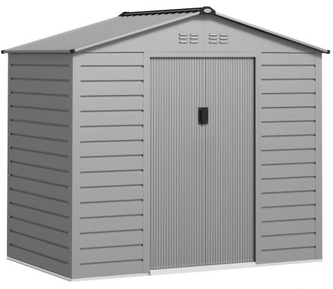 Domek Ogrodowy 213 x 131 x 192 cm Szary 2,43 m² PAKO 84H-352V00SR