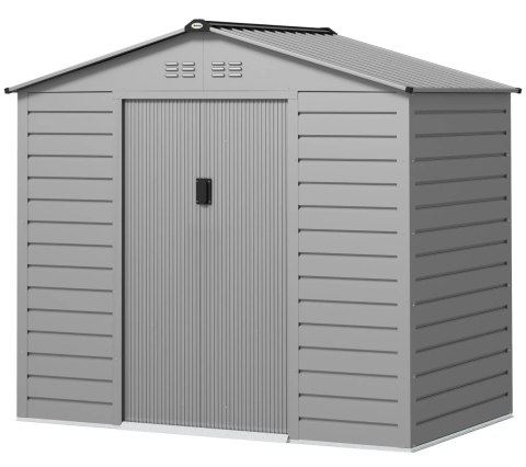 Domek Ogrodowy 213 x 131 x 192 cm Szary 2,43 m² PAKO 84H-352V00SR