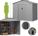 Domek Ogrodowy 213 x 131 x 192 cm Szary 2,43 m² PAKO 84H-352V00SR