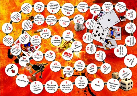 Gra Planszowa Dla Dorosłych - ALKOPRZEPRAWA - Zestaw 5 Gier Imprezowych