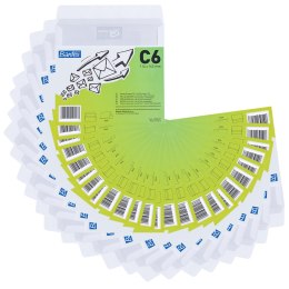 Koperta C6 Biała SK 114x162mm BANTEX 25 szt.