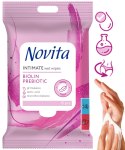 NOVITA Chusteczki nawilżane intymne Biolin prebiotyk 15 sztuk