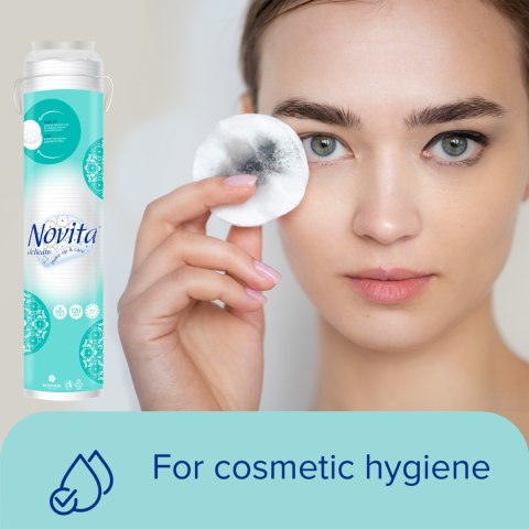 NOVITA Delikatne płatki kosmetyczne 120 sztuk