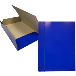 Teczka Kartonowa Lakierowana Z Gumką BANTEX A4 Granatowa