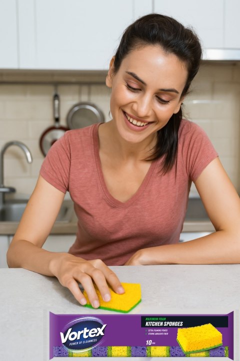 VORTEX Gąbki kuchenne 10 szt.