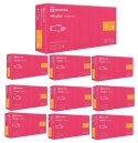 Rękawice Nitrylowe 100 szt. Nitrylex Magenta - 10 szt. (XS 5-6)