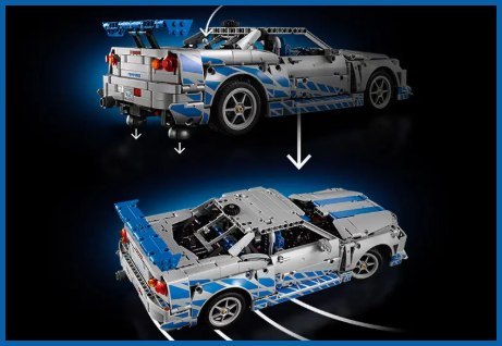 42210 - LEGO Technic - Samochód Nissan Skyline GT-R (R34) z filmu Za szybcy, za wściekli
