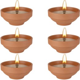 BISPOL - Znicz Ceramiczny Otwarty C003 - 6 szt.