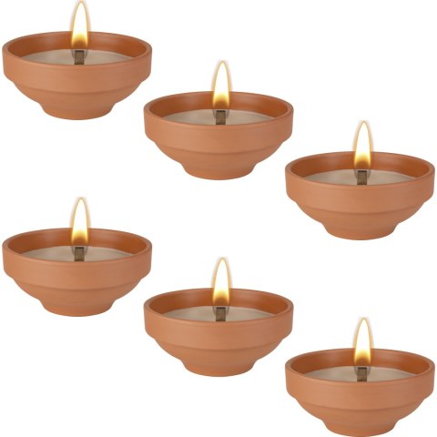 BISPOL - Znicz Ceramiczny Otwarty C003 - 6 szt.
