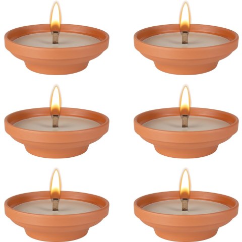 BISPOL - Znicz Ceramiczny Otwarty C004 - 6 szt.