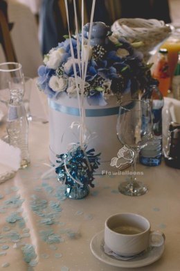 Ciężarek do Balonów, foliowy, błękit Niebieski