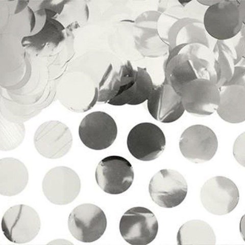 Konfetti do Balonów - Srebrne kółka 15 g