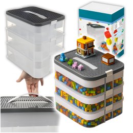 Pudełko Na Klocki- 3 Poziomy 22L Kruzzel 25757