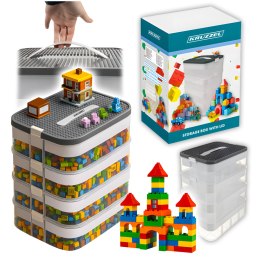 Pudełko Na Klocki- 4 Poziomy 29L Kruzzel 25758
