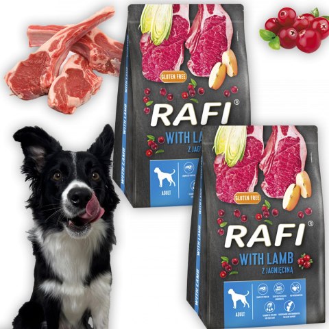 Sucha Karma Dla Psa RAFI Adult z Jagnięciną 3 kg - 2 szt.