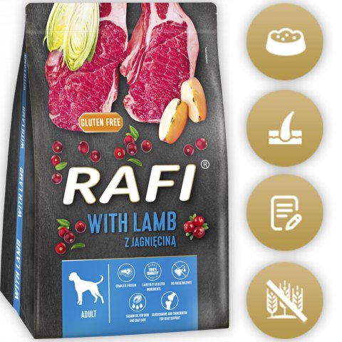 Sucha Karma Dla Psa RAFI Adult z Jagnięciną 3 kg - 2 szt.