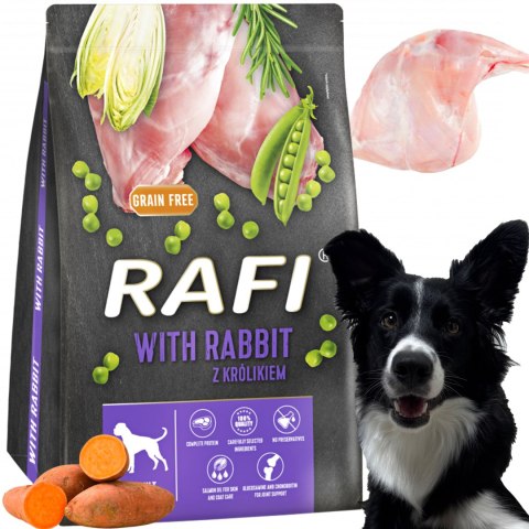 Sucha Karma Dla Psa RAFI Adult z Królikiem 3 kg - 2 szt.