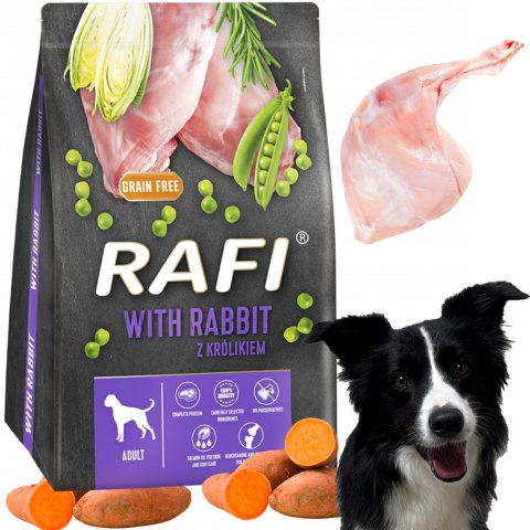 Sucha Karma Dla Psa RAFI Adult z Królikiem 3 kg - 2 szt.