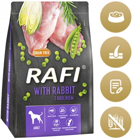 Sucha Karma Dla Psa RAFI Adult z Królikiem 3 kg - 2 szt.