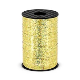 Wstążka plastikowa, Złota Holograficzna, 5mm/225m