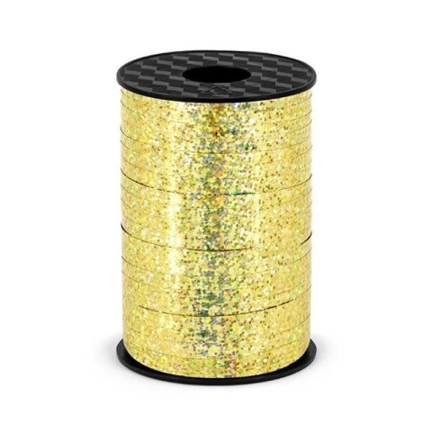 Wstążka plastikowa, Złota Holograficzna, 5mm/225m