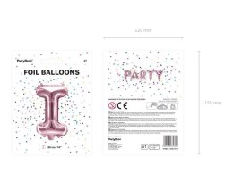 Balon foliowy Litera I, 35cm, Rose Gold różowe złoto