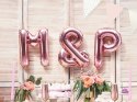 Balon foliowy Litera P, 35cm, Rose Gold różowe złoto