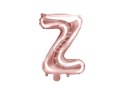 Balon foliowy Litera Z, 35cm, Rose Gold różowe złoto
