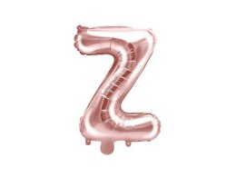 Balon foliowy Litera Z, 35cm, Rose Gold różowe złoto
