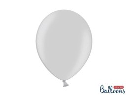 Balony Strong, Metaliczne Srebrne, 30cm, 10 szt.