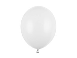Balony lateksowe Strong, Białe, Pastel Pure White, 30cm, 100 szt.