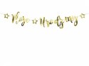 Baner Moje Urodziny, złoty, 16,5 cm x 90 cm