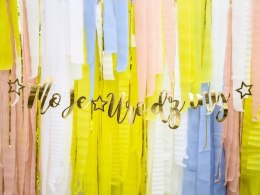 Baner Moje Urodziny, złoty, 16,5 cm x 90 cm