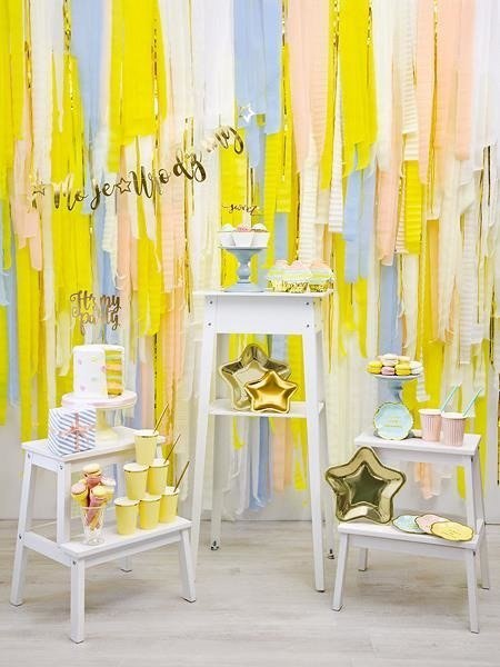 Baner Moje Urodziny, złoty, 16,5 cm x 90 cm