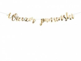 Baner Wieczór panieński, złoty, 150x21,5cm