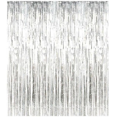 Kurtyna Srebrna metalizowana, 100 x 200,cm