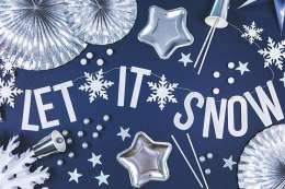 Talerzyki Gwiazdka, srebrny, 18cm (1 op. / 6 szt.)