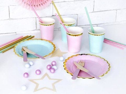 Talerzyki, jasny róż, 18 cm (1 op. / 6 szt.)