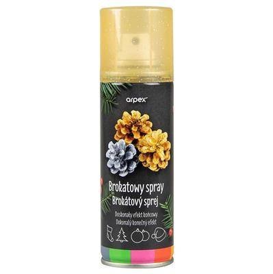 Brokatowy spray dekoracyjny, złoty, brokatowy 100 ml