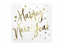 Serwetki Happy New Year, biały, 33x33cm (1 op. / 20 szt.)